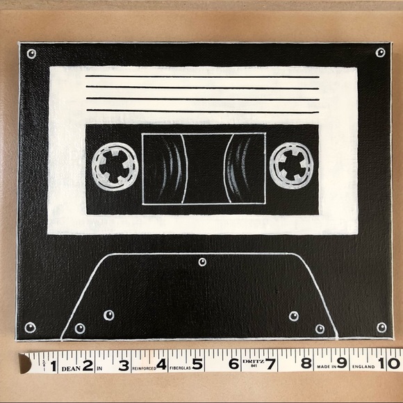 Wall Painting Cassette Tape Canvas Art - Picture 4 of 8